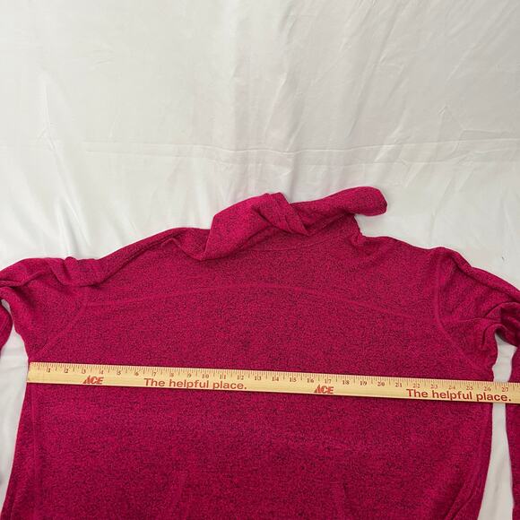 Cozy Cabincore Pink Fuchsia Cowl Neck Romantic Casual Tunic Top Livi Women 18/20 - Picture 10 of 12